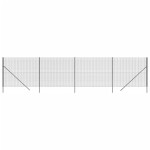 vidaXL Gard plasă de sârmă, antracit, 1,4x10 m, oțel galvanizat vidaXL Gard plasă de sârmă, antracit, 1,4x10 m, oțel galvanizat