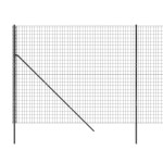vidaXL Gard plasă de sârmă, antracit, 1,4x25 m, oțel galvanizat vidaXL Gard plasă de sârmă, antracit, 1,4x25 m, oțel galvanizat