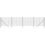 vidaXL Gard plasă de sârmă, antracit, 1,6x10 m, oțel galvanizat