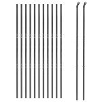 vidaXL Gard plasă de sârmă, antracit, 1,4x25 m, oțel galvanizat vidaXL Gard plasă de sârmă, antracit, 1,4x25 m, oțel galvanizat