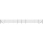 vidaXL Gard plasă de sârmă, antracit, 2x25 m, oțel galvanizat vidaXL Gard plasă de sârmă, antracit, 2x25 m, oțel galvanizat