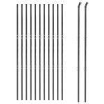 vidaXL Gard plasă de sârmă, antracit, 2x25 m, oțel galvanizat vidaXL Gard plasă de sârmă, antracit, 2x25 m, oțel galvanizat