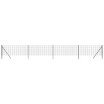 vidaXL Gard plasă de sârmă, antracit, 1,1x10 m, oțel galvanizat vidaXL Gard plasă de sârmă, antracit, 1,1x10 m, oțel galvanizat