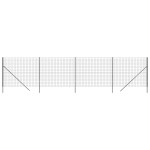 vidaXL Gard plasă de sârmă, antracit, 2x10 m, oțel galvanizat vidaXL Gard plasă de sârmă, antracit, 2x10 m, oțel galvanizat
