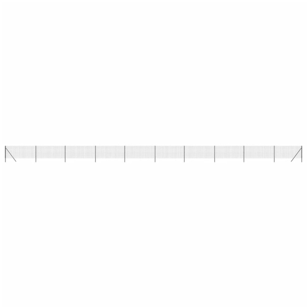 vidaXL Gard plasă de sârmă, antracit, 0,8x25 m, oțel galvanizat