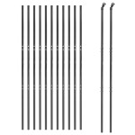 vidaXL Gard plasă de sârmă, antracit, 2,2x25 m, oțel galvanizat
