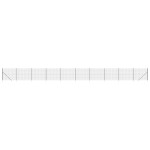 vidaXL Gard plasă de sârmă cu țăruși de fixare, antracit, 1,6x25 m vidaXL Gard plasă de sârmă cu țăruși de fixare, antracit, 1,6x25 m