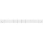 vidaXL Gard plasă de sârmă cu țăruși de fixare, antracit, 1,8x25 m vidaXL Gard plasă de sârmă cu țăruși de fixare, antracit, 1,8x25 m