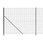 vidaXL Gard plasă de sârmă cu bordură, antracit, 1,8x10 m