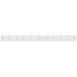 vidaXL Gard plasă de sârmă cu bordură, antracit, 1,6x25 m