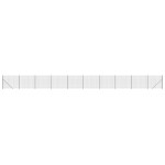 vidaXL Gard plasă de sârmă cu bordură, antracit, 2x25 m
