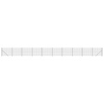 vidaXL Gard plasă de sârmă cu bordură, antracit, 1,6x25 m