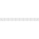 vidaXL Gard plasă de sârmă cu bordură, antracit, 2,2x25 m