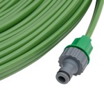 vidaXL Furtun pentru stropit cu 3 tuburi, verde, 7,5 m, PVC