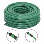 vidaXL Furtun de grădină cu set de racorduri, verde, 0,75", 30 m, PVC vidaXL Furtun de grădină cu set de racorduri, verde, 0,75", 30 m, PVC