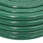 vidaXL Furtun de grădină cu set de racorduri, verde, 0,75", 30 m, PVC vidaXL Furtun de grădină cu set de racorduri, verde, 0,75", 30 m, PVC