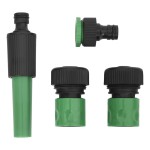 vidaXL Furtun de grădină cu set de racorduri, verde, 0,75", 30 m, PVC vidaXL Furtun de grădină cu set de racorduri, verde, 0,75", 30 m, PVC