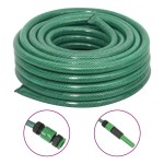 vidaXL Furtun de grădină cu set de racorduri, verde, 0,75", 50 m, PVC vidaXL Furtun de grădină cu set de racorduri, verde, 0,75", 50 m, PVC