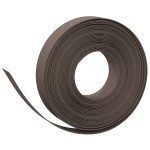 vidaXL Bordură de grădină, maro, 10 m 10 cm, polietilenă vidaXL Bordură de grădină, maro, 10 m 10 cm, polietilenă