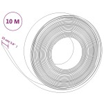 vidaXL Bordură de grădină, gri, 10 m 15 cm, polietilenă vidaXL Bordură de grădină, gri, 10 m 15 cm, polietilenă