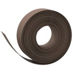 vidaXL Bordură de grădină, maro, 10 m 15 cm, polietilenă vidaXL Bordură de grădină, maro, 10 m 15 cm, polietilenă