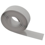 vidaXL Bordură de grădină, gri, 10 m 20 cm, polietilenă vidaXL Bordură de grădină, gri, 10 m 20 cm, polietilenă