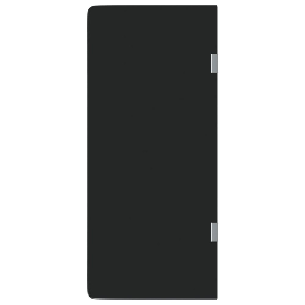 vidaXL Ecran intimitate pisoar perete negru 90x40cm sticlă securizată
