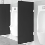 vidaXL Ecran intimitate pisoar perete negru 90x40cm sticlă securizată vidaXL Ecran intimitate pisoar perete negru 90x40cm sticlă securizată