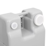 vidaXL Rezervor de apă cu roți pentru camping, gri, 75 L vidaXL Rezervor de apă cu roți pentru camping, gri, 75 L