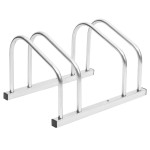 vidaXL Suport de biciclete, pentru 2 biciclete, oțel galvanizat vidaXL Suport de biciclete, pentru 2 biciclete, oțel galvanizat