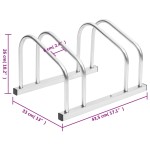 vidaXL Suport de biciclete, pentru 2 biciclete, oțel galvanizat vidaXL Suport de biciclete, pentru 2 biciclete, oțel galvanizat