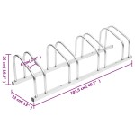 vidaXL Suport de biciclete, pentru 4 biciclete, oțel galvanizat vidaXL Suport de biciclete, pentru 4 biciclete, oțel galvanizat