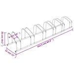 vidaXL Suport de biciclete, pentru 6 biciclete, oțel galvanizat vidaXL Suport de biciclete, pentru 6 biciclete, oțel galvanizat