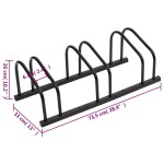 vidaXL Suport pentru biciclete, pentru 3 biciclete, negru, oțel vidaXL Suport pentru biciclete, pentru 3 biciclete, negru, oțel