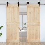 vidaXL Ușă „NARVIK”, 80x210 cm, lemn masiv de pin vidaXL Ușă „NARVIK”, 80x210 cm, lemn masiv de pin