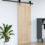 vidaXL Ușă „NARVIK”, 90x210 cm, lemn masiv de pin vidaXL Ușă „NARVIK”, 90x210 cm, lemn masiv de pin