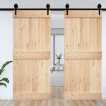 vidaXL Ușă „NARVIK”, 100x210 cm, lemn masiv de pin vidaXL Ușă „NARVIK”, 100x210 cm, lemn masiv de pin