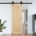 vidaXL Ușă „NARVIK”, 80x210 cm, lemn masiv de pin vidaXL Ușă „NARVIK”, 80x210 cm, lemn masiv de pin