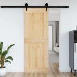 vidaXL Ușă „NARVIK”, 85x210 cm, lemn masiv de pin vidaXL Ușă „NARVIK”, 85x210 cm, lemn masiv de pin