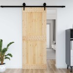 vidaXL Ușă „NARVIK”, 90x210 cm, lemn masiv de pin vidaXL Ușă „NARVIK”, 90x210 cm, lemn masiv de pin
