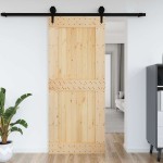 vidaXL Ușă „NARVIK”, 95x210 cm, lemn masiv de pin vidaXL Ușă „NARVIK”, 95x210 cm, lemn masiv de pin