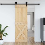 vidaXL Ușă „NARVIK”, 70x210 cm, lemn masiv de pin vidaXL Ușă „NARVIK”, 70x210 cm, lemn masiv de pin