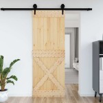vidaXL Ușă „NARVIK”, 85x210 cm, lemn masiv de pin vidaXL Ușă „NARVIK”, 85x210 cm, lemn masiv de pin