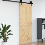 vidaXL Ușă „NARVIK”, 85x210 cm, lemn masiv de pin vidaXL Ușă „NARVIK”, 85x210 cm, lemn masiv de pin