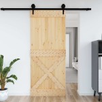 vidaXL Ușă „NARVIK”, 95x210 cm, lemn masiv de pin vidaXL Ușă „NARVIK”, 95x210 cm, lemn masiv de pin