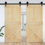 vidaXL Ușă „NARVIK”, 100x210 cm, lemn masiv de pin vidaXL Ușă „NARVIK”, 100x210 cm, lemn masiv de pin