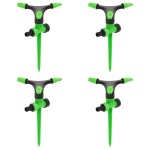 vidaXL Aspersoare rotative 4 buc. verde și negru 16x13,5x25,5cm ABS&PP vidaXL Aspersoare rotative 4 buc. verde și negru 16x13,5x25,5cm ABS&PP