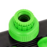 vidaXL Adaptor pentru robinet 4 căi verde/negru 19,5x6x11 cm ABS și PP vidaXL Adaptor pentru robinet 4 căi verde/negru 19,5x6x11 cm ABS și PP