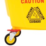 vidaXL Găleată de mop cu storcător și roți galben 36 L polipropilenă vidaXL Găleată de mop cu storcător și roți galben 36 L polipropilenă