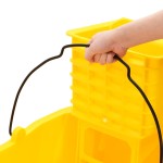 vidaXL Găleată de mop cu storcător și roți galben 36 L polipropilenă vidaXL Găleată de mop cu storcător și roți galben 36 L polipropilenă